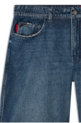 Calça Vintage Denim Wide Leg Lav. Escuro