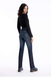 Calça Visco Indigo Elastic 1867-Lav.Escuro C/Resina