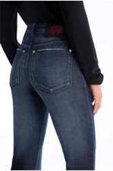 Calça Visco Indigo Elastic 1867-Lav.Escuro C/Resina