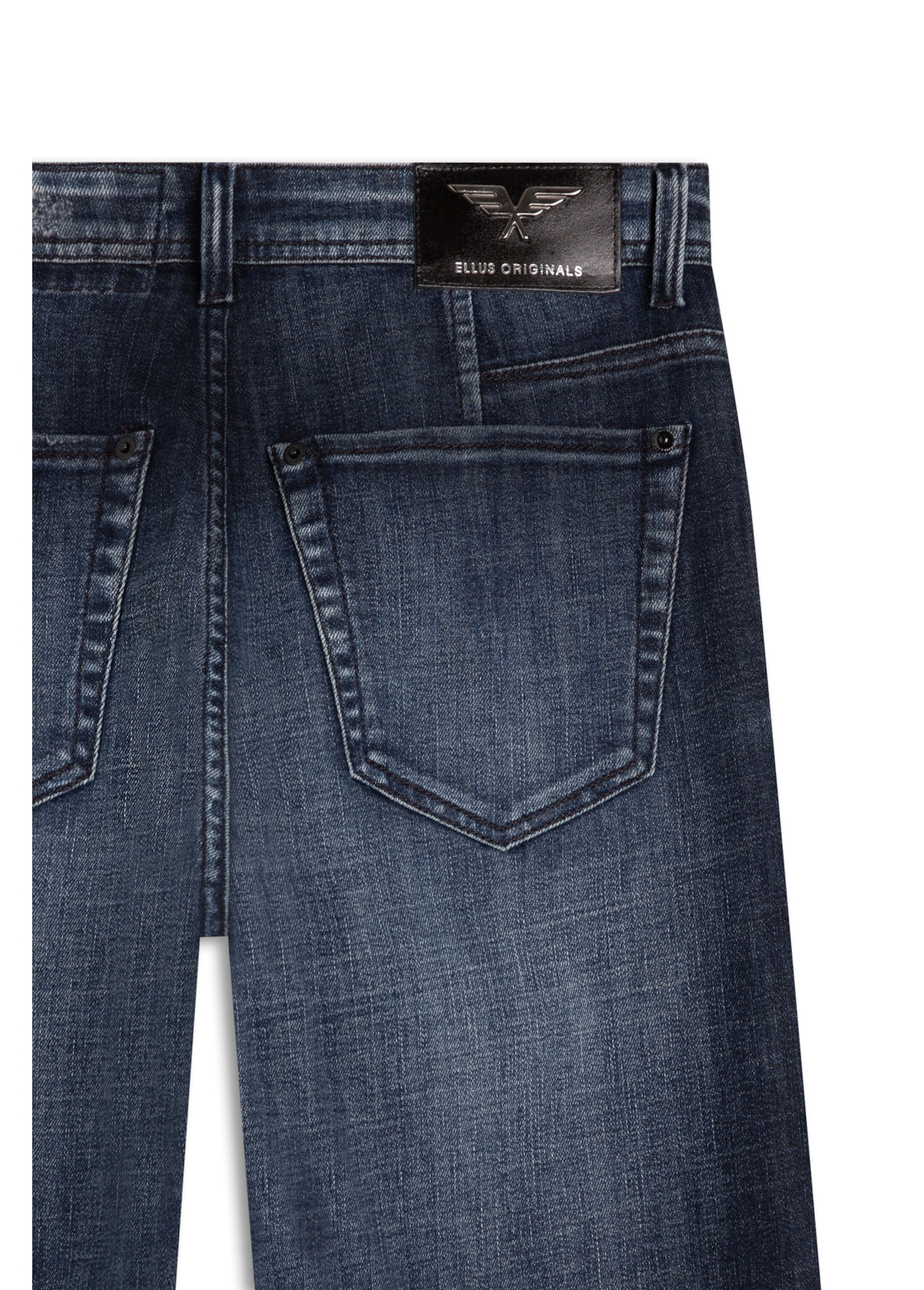 Calça Visco Indigo Elastic 1884-Lav.Escuro C/Puidos
