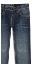 Calça Visco Indigo Elastic Bootcut Filigrana Lav.Escuro C/ Matiz+3d