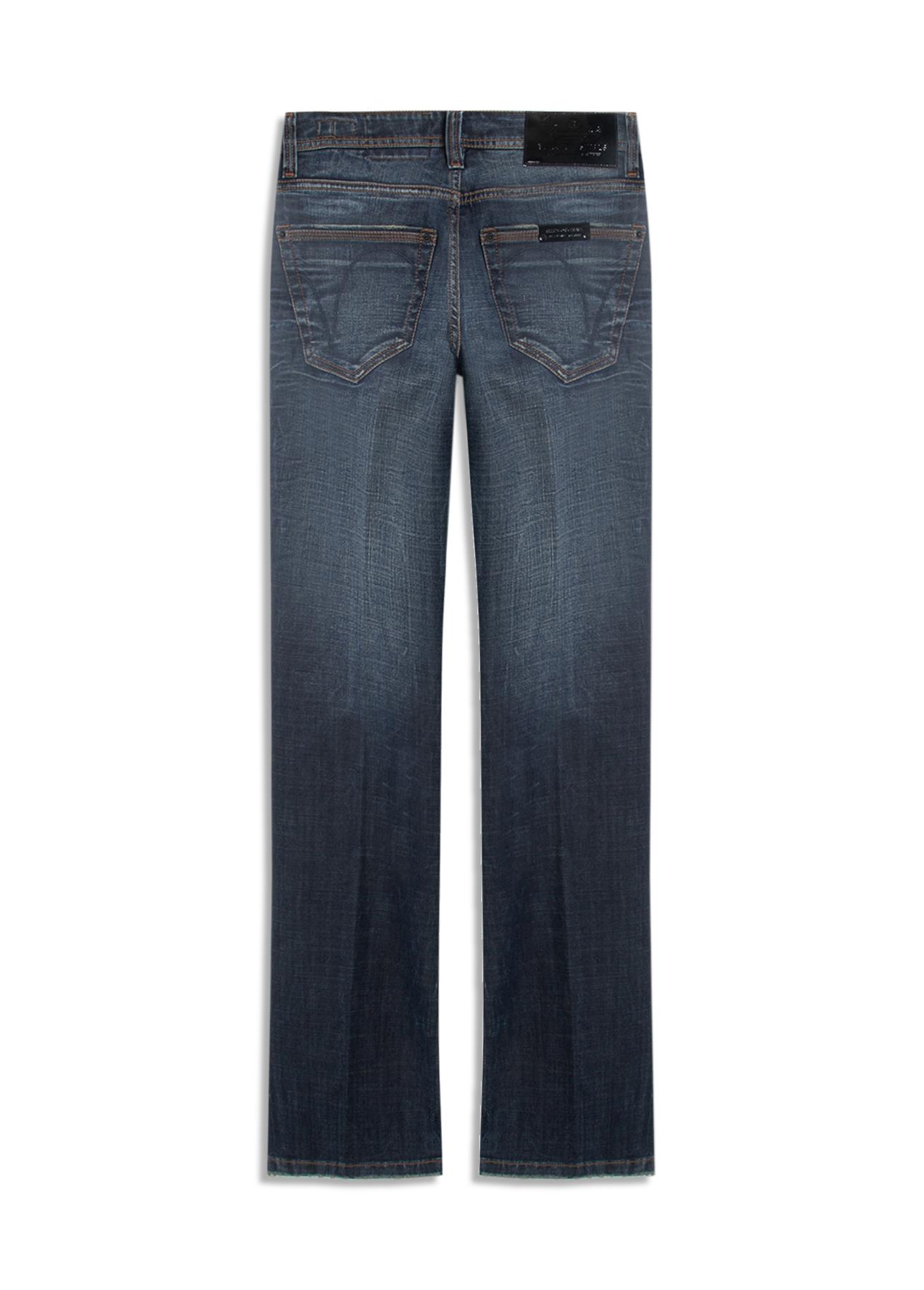 Calça Visco Indigo Elastic Bootcut Filigrana Lav.Escuro C/ Matiz+3d