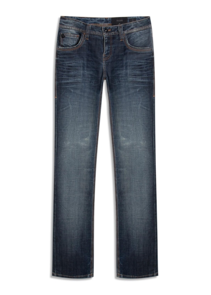 Calça Visco Indigo Elastic Bootcut Filigrana Lav.Escuro C/ Matiz+3d