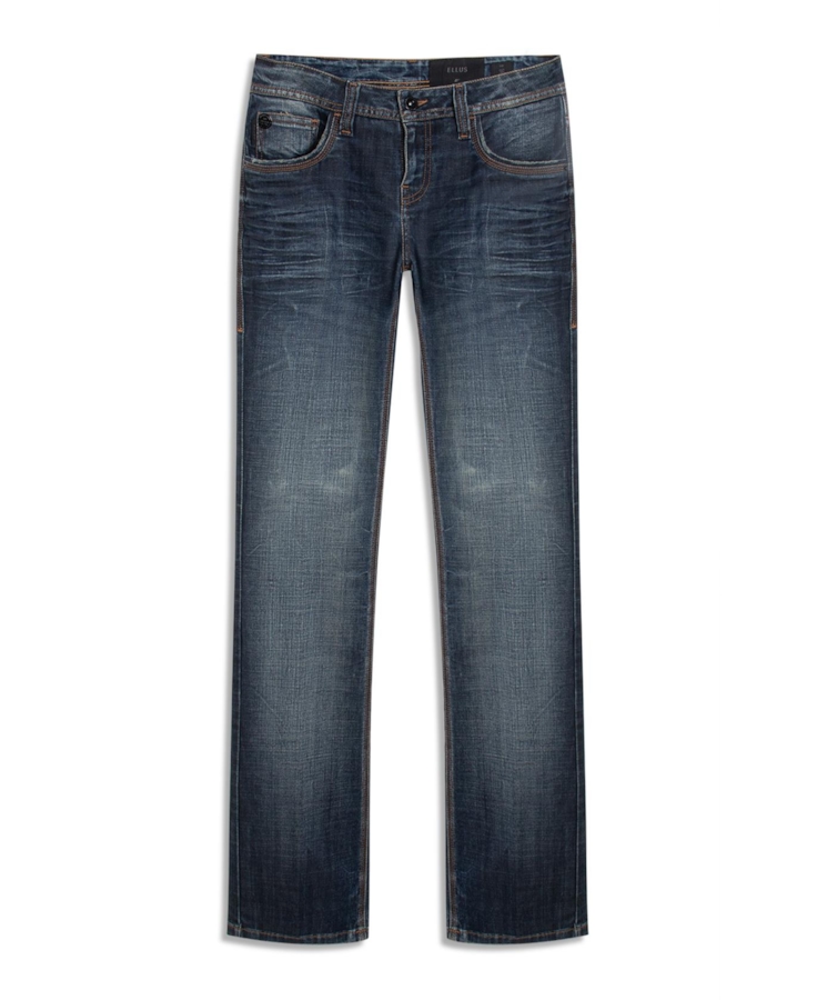 Calça Visco Indigo Elastic Bootcut Filigrana Lav.Escuro C/ Matiz+3d