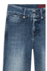 Calça Visco Indigo Elastic Bootcut Lav.Medio