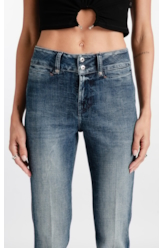 Calça Visco Indigo Elastic Bootcut Lav.Medio