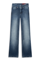 Calça Visco Indigo Elastic Bootcut Lav.Medio