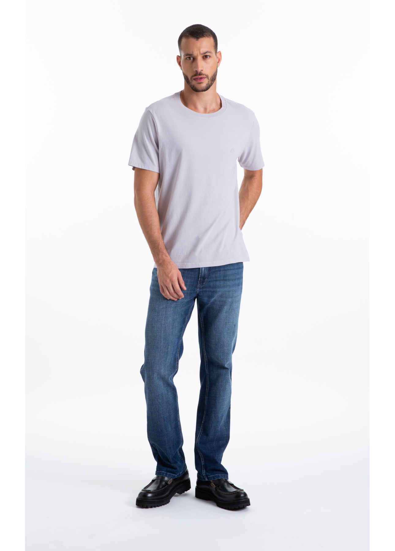 Calça Visco Indigo Elastic Classic Lav.Escuro