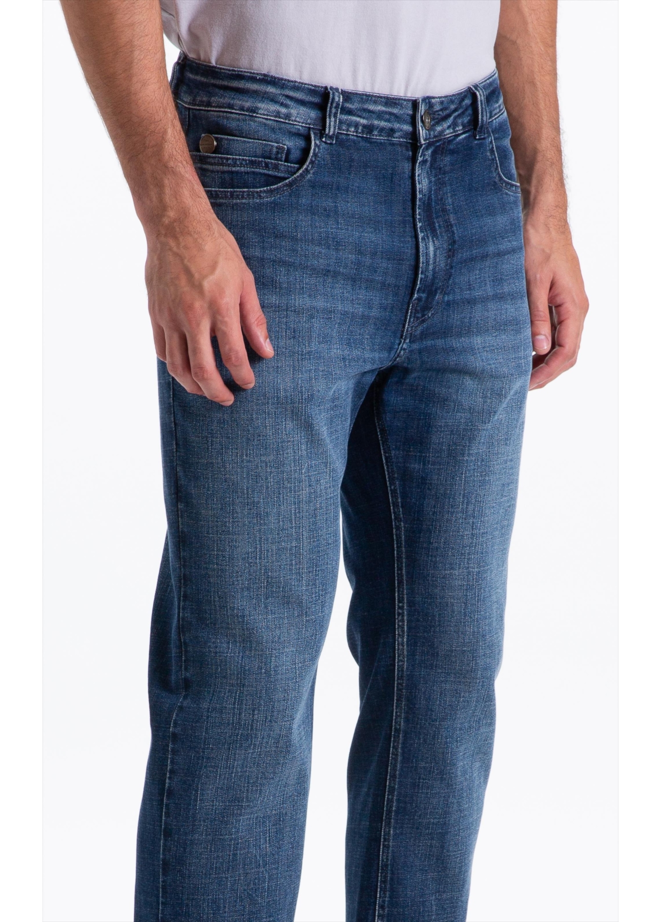 Calça Visco Indigo Elastic Classic Lav.Escuro