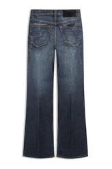 Calça Visco Indigo Elastic Flare Filigrana Lav.Escuro C/ Matiz+3d 2176-Lav.Esc. C/m