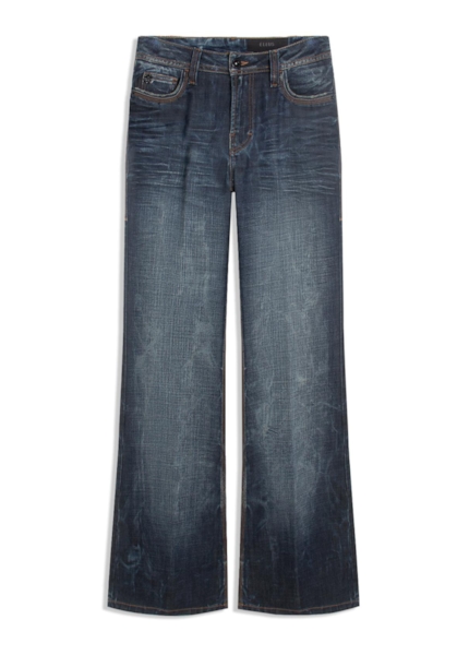 Calça Visco Indigo Elastic Flare Filigrana Lav.Escuro C/ Matiz+3d 2176-Lav.Esc. C/m