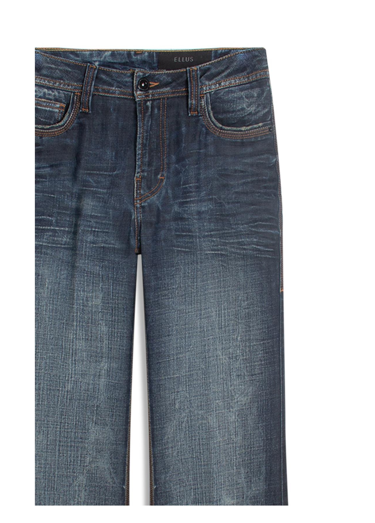 Calça Visco Indigo Elastic Flare Filigrana Lav.Escuro C/ Matiz+3d 2176-Lav.Esc. C/m
