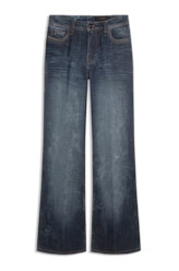 Calça Visco Indigo Elastic Flare Filigrana Lav.Escuro C/ Matiz+3d 2176-Lav.Esc. C/m