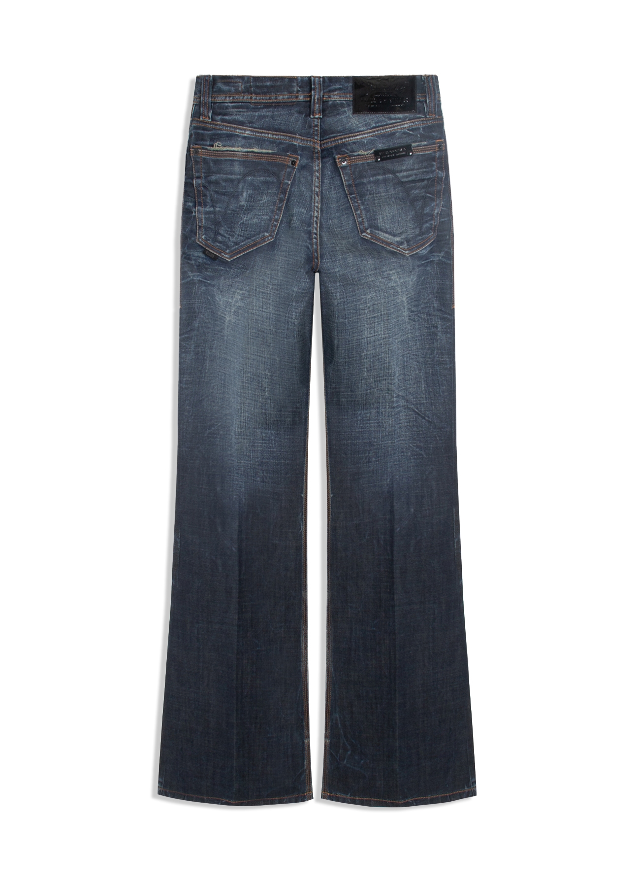 Calça Visco Indigo Elastic Flare Filigrana Lav.Escuro C/ Matiz+3d 2176-Lav.Esc. C/m