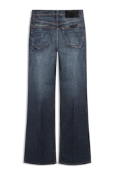Calça Visco Indigo Elastic Flare Filigrana Lav.Escuro C/ Matiz+3d 2176-Lav.Esc. C/m