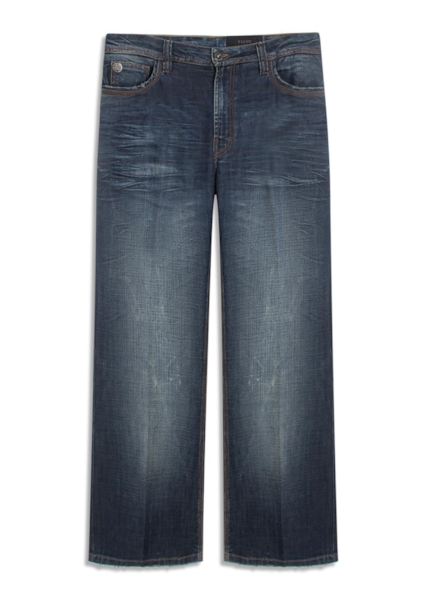 Calça Visco Indigo Elastic Flare Filigrana Lav.Escuro C/ Matiz+3d 2176-Lav.Esc. C/m