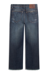 Calça Visco Indigo Elastic Flare Filigrana Lav.Escuro C/ Matiz+3d 2176-Lav.Esc. C/m