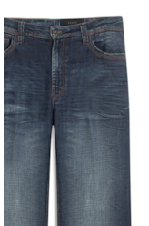 Calça Visco Indigo Elastic Flare Filigrana Lav.Escuro C/ Matiz+3d 2176-Lav.Esc. C/m