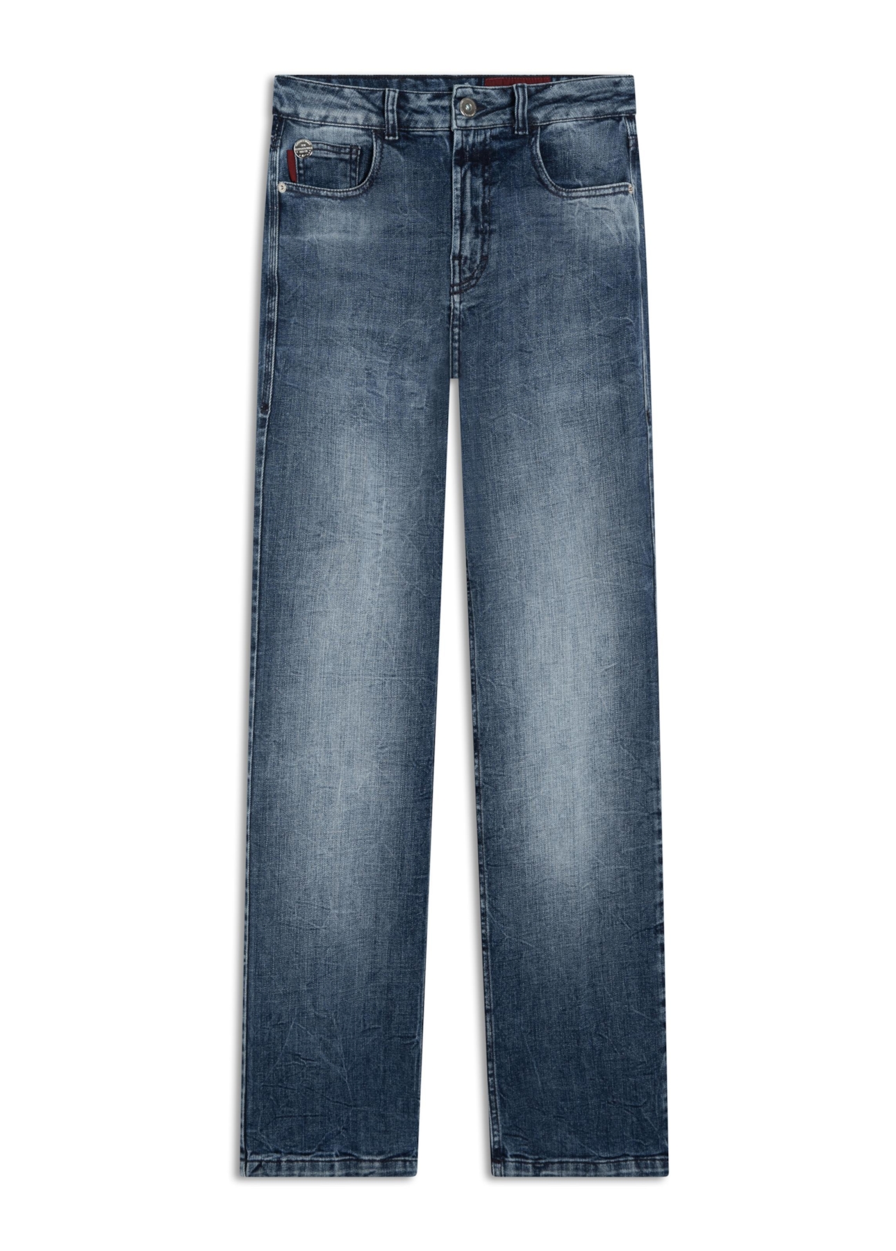 Calça Visco Indigo Elastic Gisele Reta Lav.Medio
