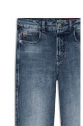 Calça Visco Indigo Elastic Gisele Reta Lav.Medio