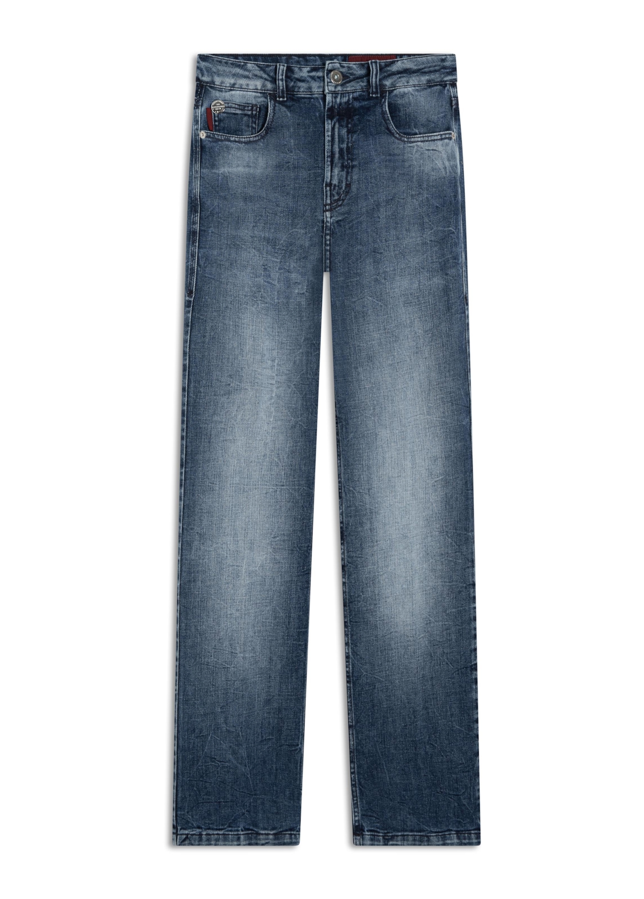 Calça Visco Indigo Elastic Gisele Reta Lav.Medio