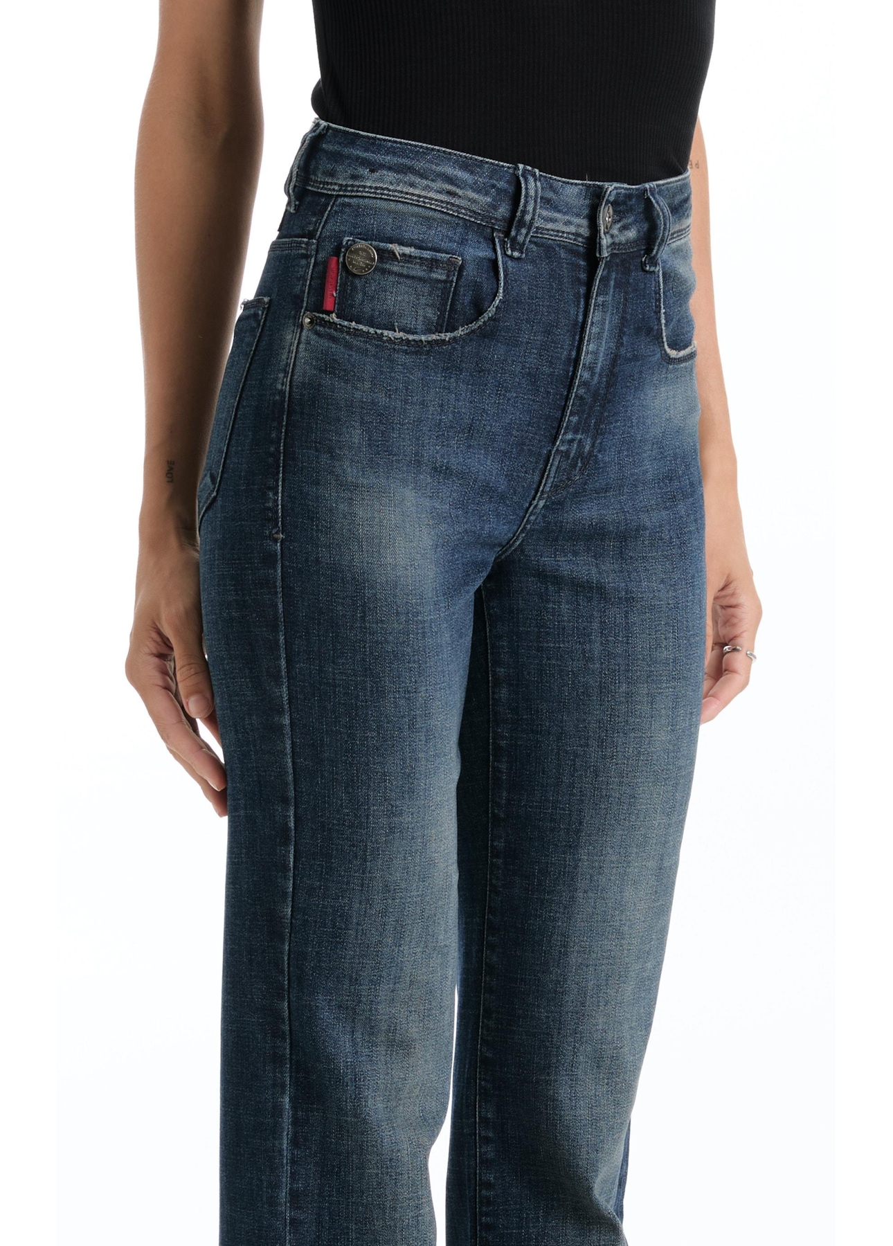 Calça Visco Indigo Elastic Lav. Escuro C/ Matiz