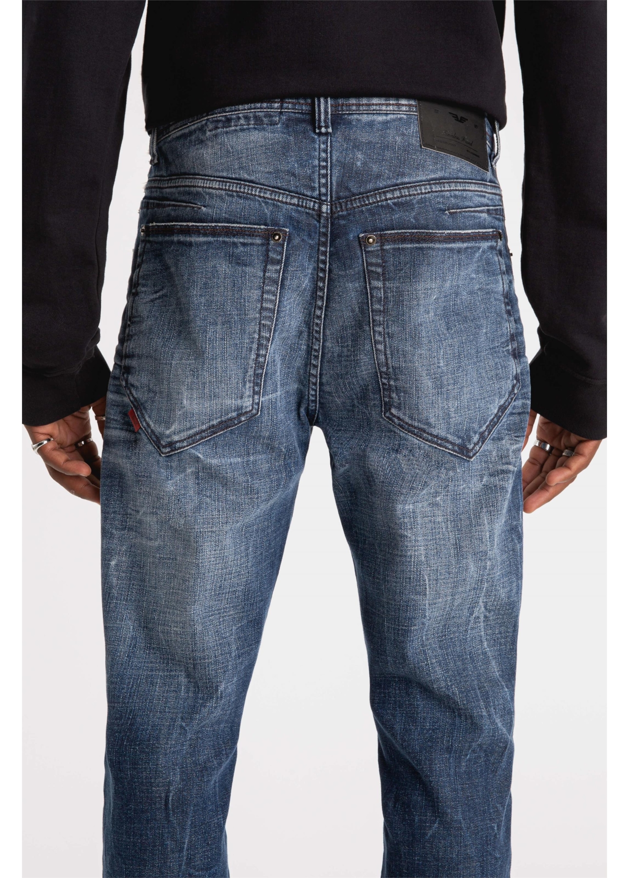 Calça Visco Indigo Elastic Lav.Escuro C/Sky+3d