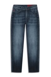 Calça Visco Indigo Elastic Mom Lav. Escuro