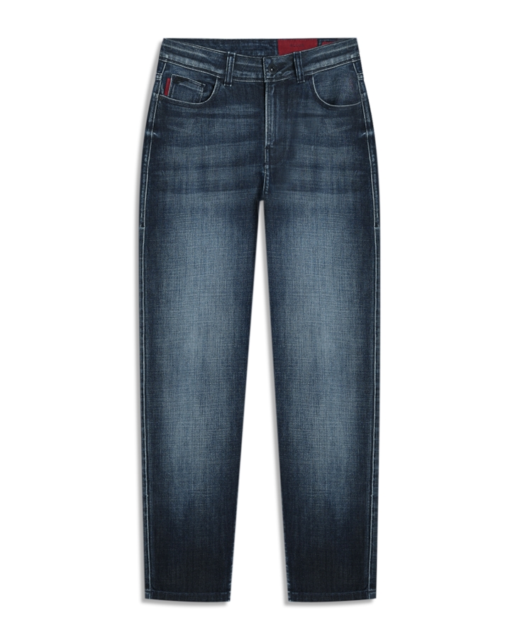 Calça Visco Indigo Elastic Mom Lav. Escuro