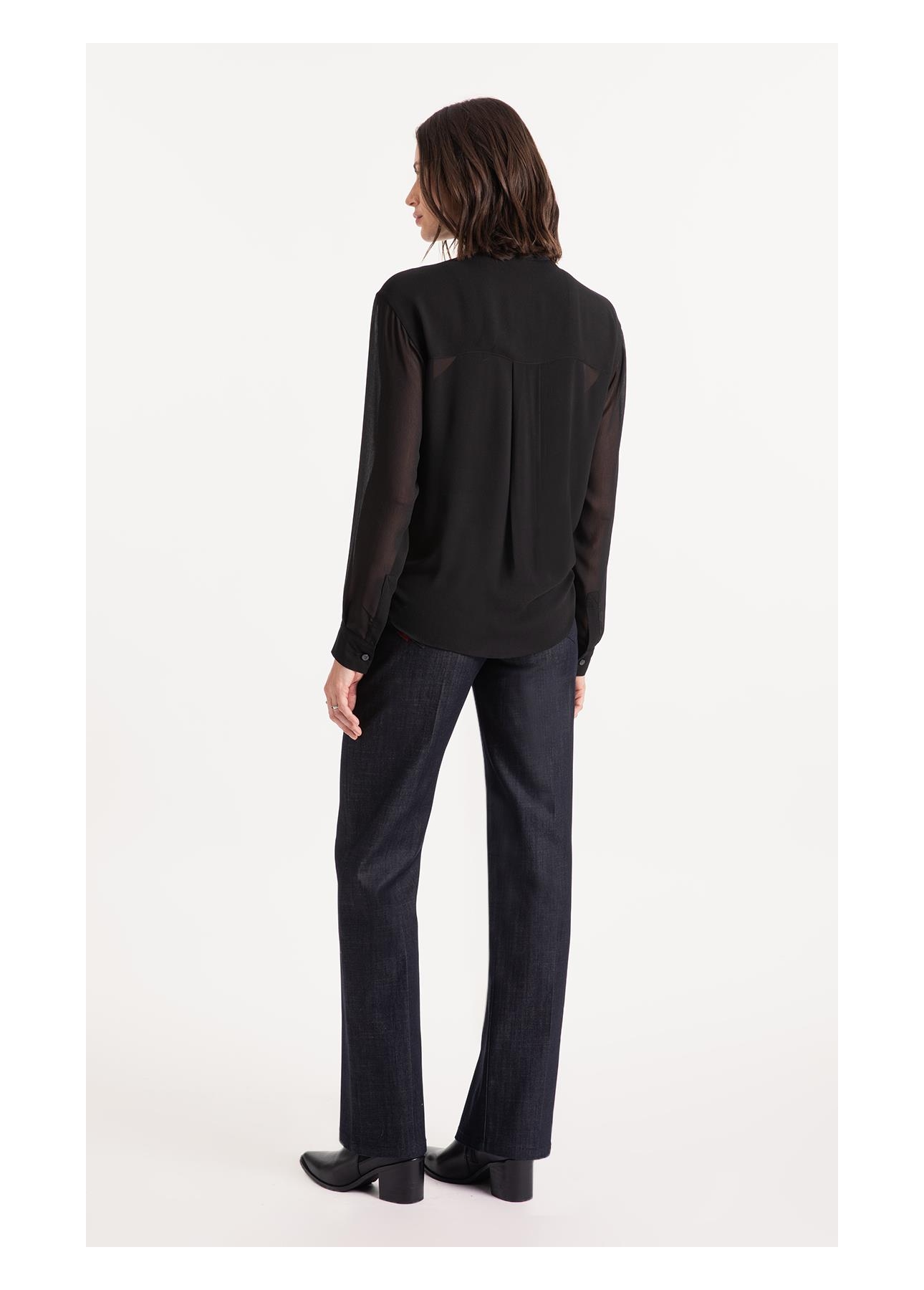 Calça Visco Indigo Elastic Reta Amaciado C/ Resina