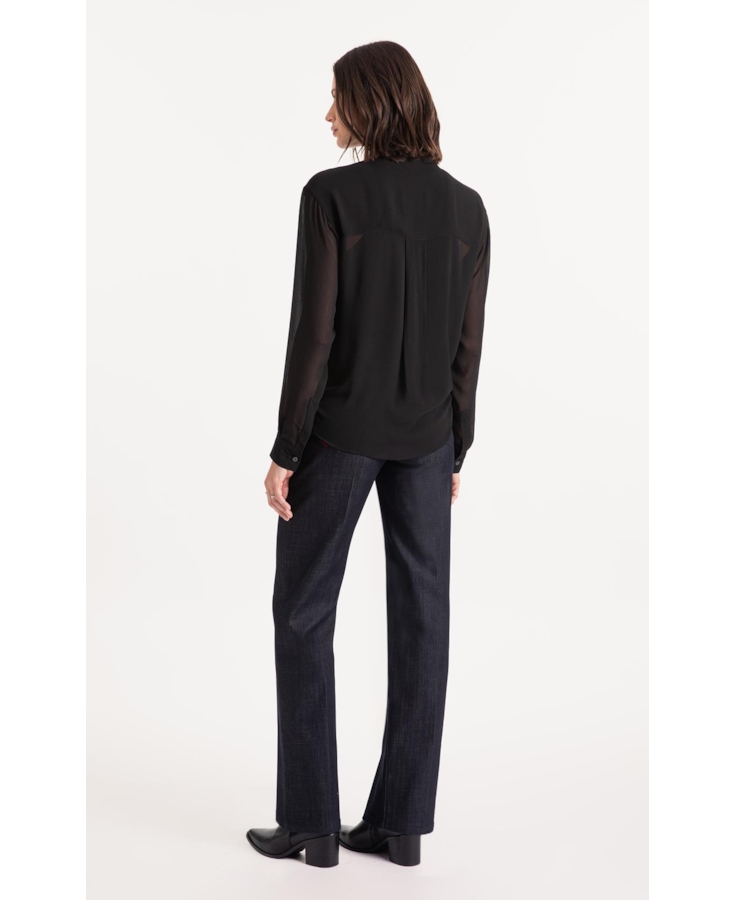 Calça Visco Indigo Elastic Reta Amaciado C/ Resina