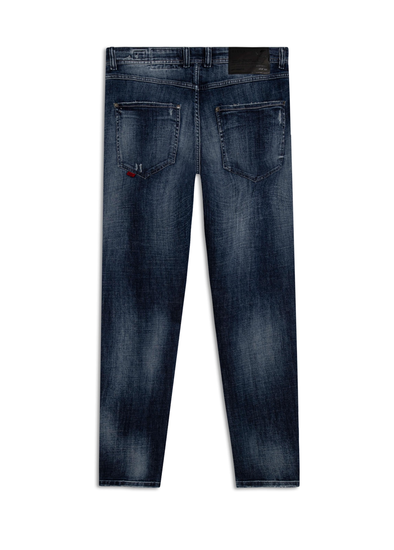 Calça Visco Indigo Elastic Rock Lav. Escuro C/ Puidos
