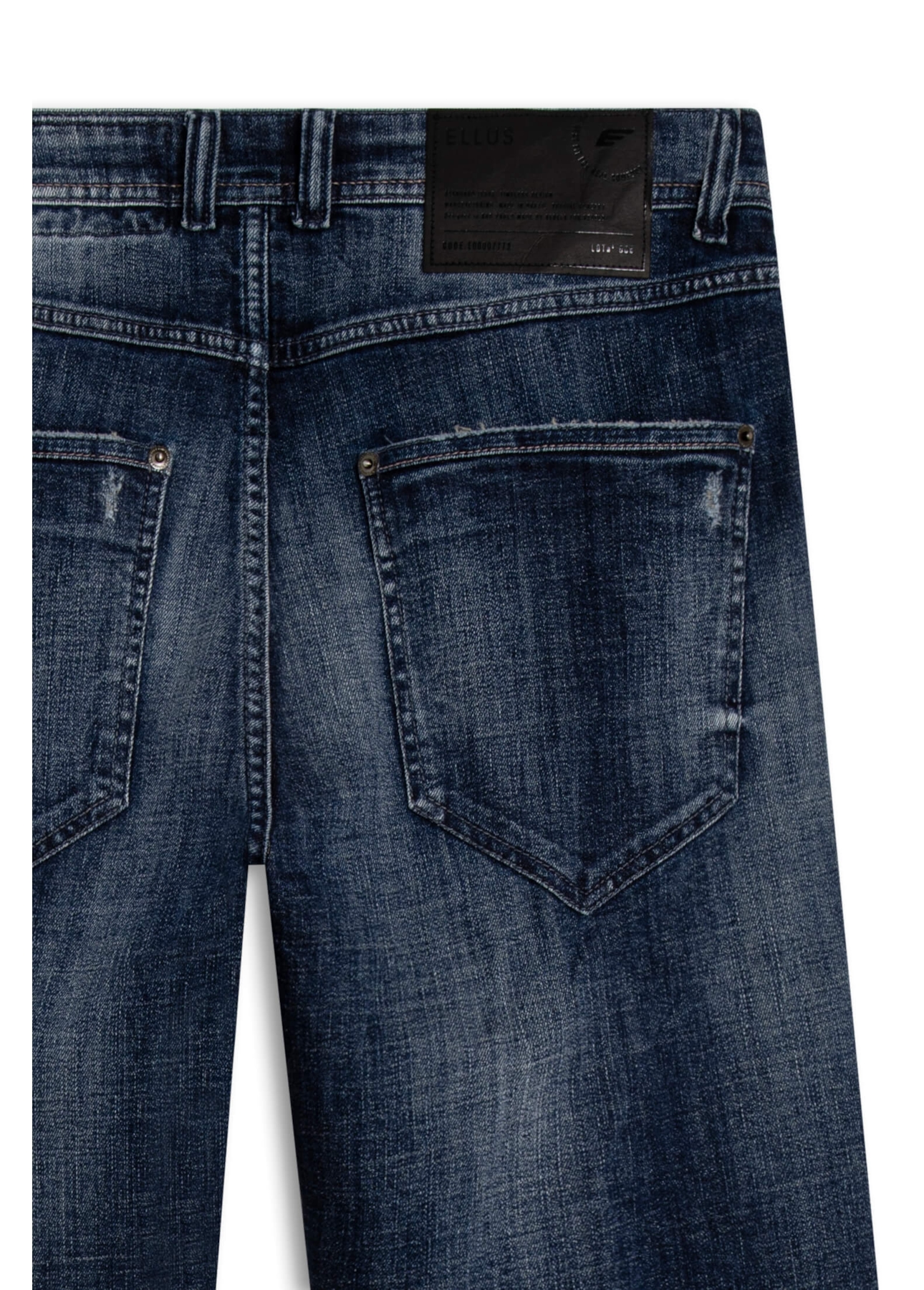 Calça Visco Indigo Elastic Rock Lav. Escuro C/ Puidos