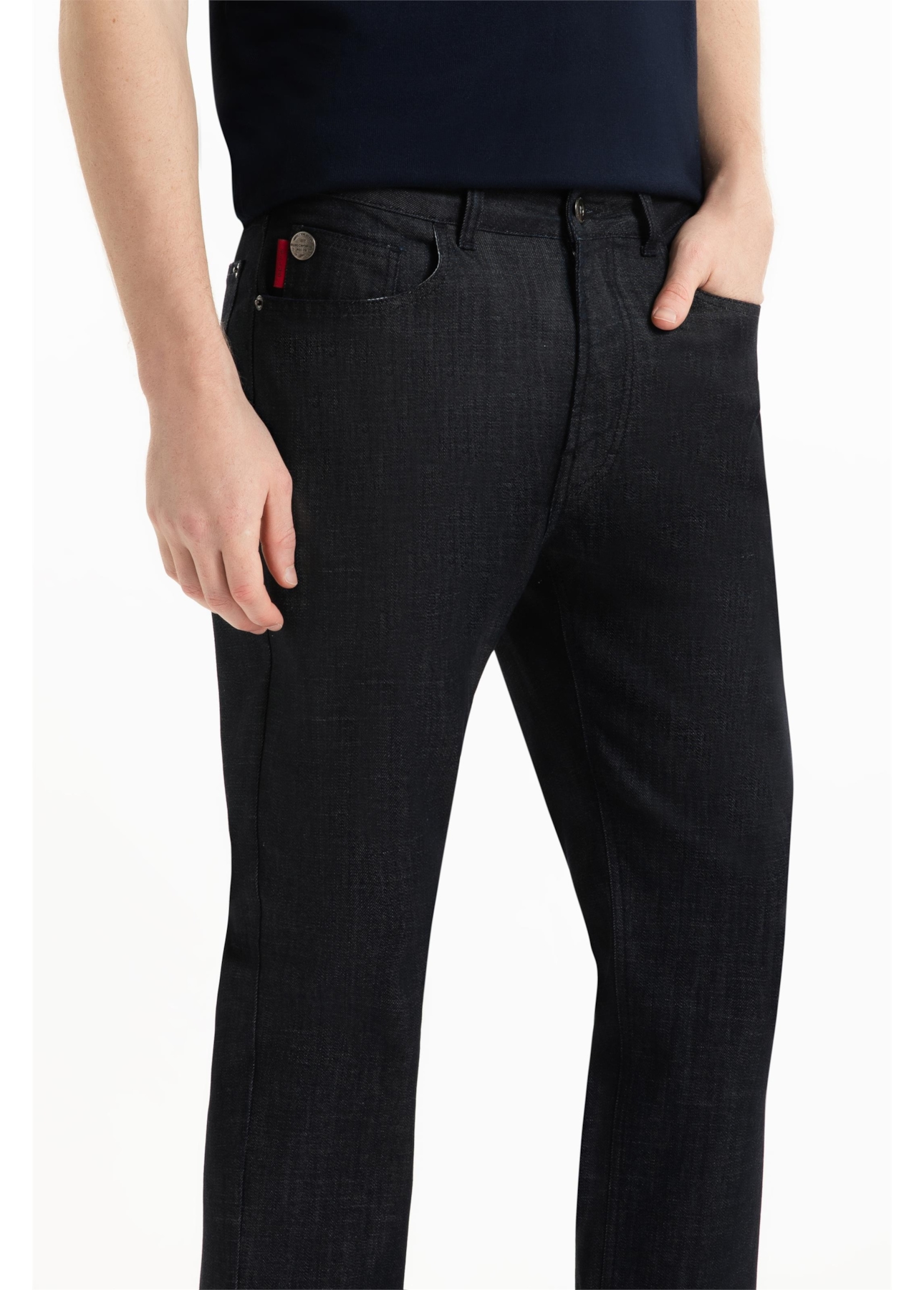 Calça Visco Indigo Elastic Slim 36 Amaciado C/ Resina