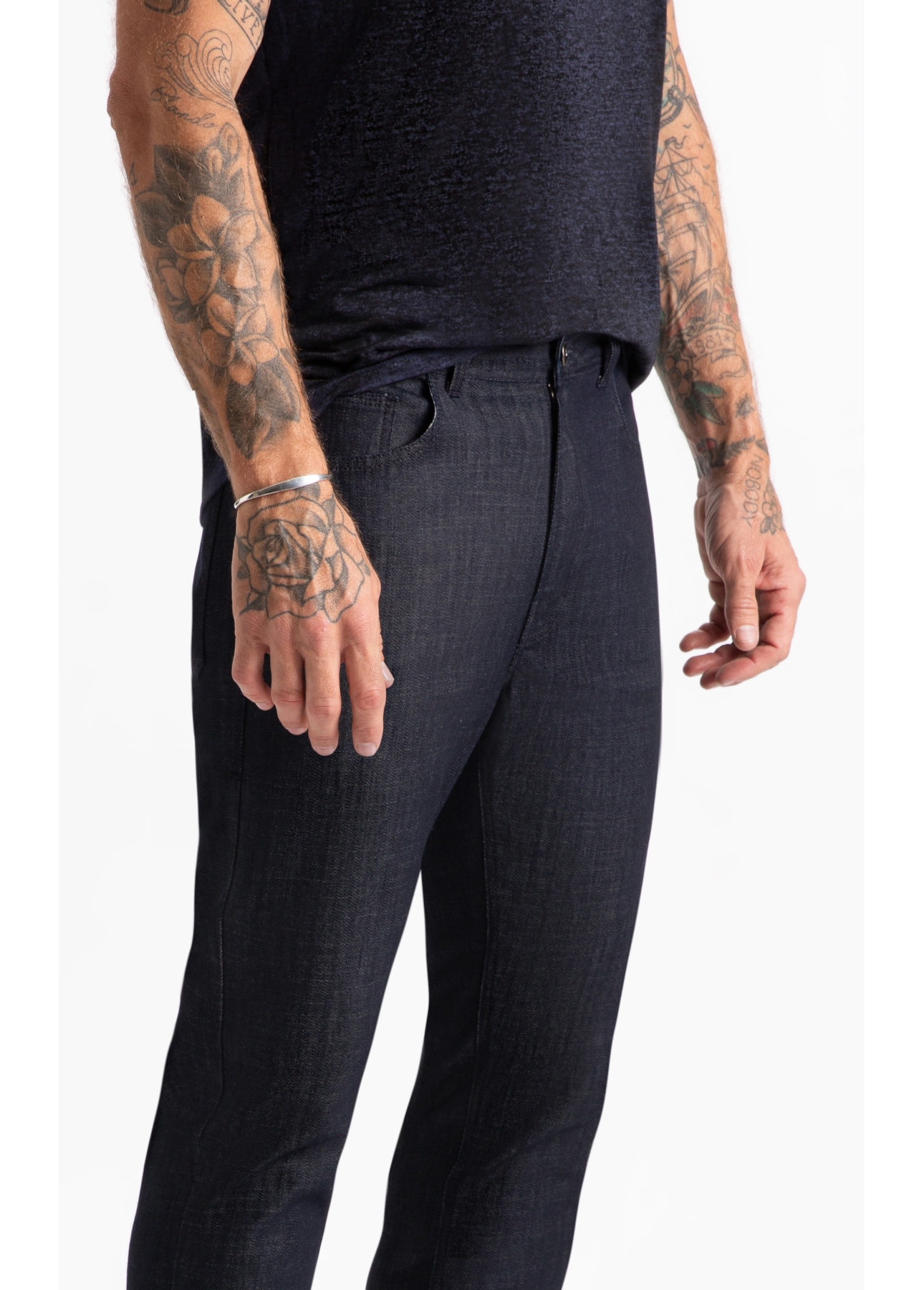 Calça Visco Indigo Elastic Slim Amaciado