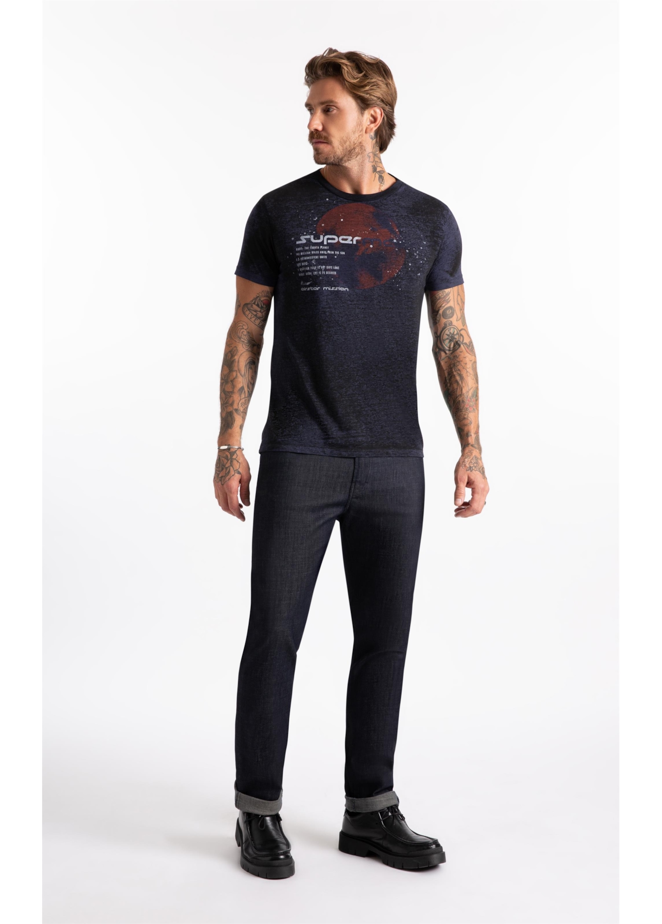Calça Visco Indigo Elastic Slim Amaciado