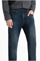 Calça Visco Indigo Elastic Slim Lav. Escuro