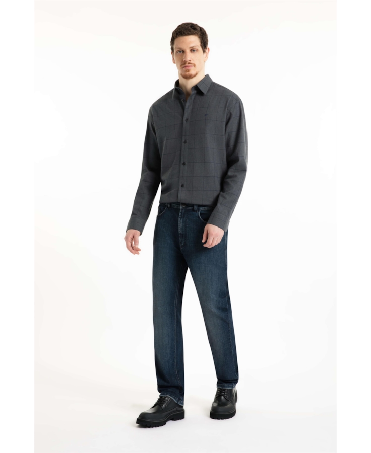 Calça Visco Indigo Elastic Slim Lav. Escuro