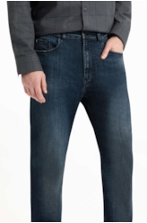 Calça Visco Indigo Elastic Slim Lav. Escuro