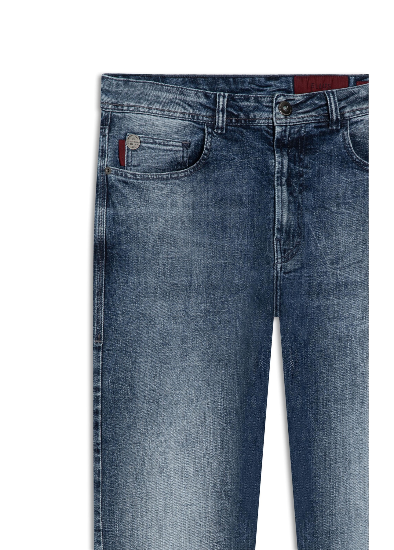 Calça Visco Indigo Elastic Slim Lav.Médio