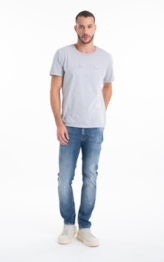Calça Visco Indigo Elastic Slim Lav.Médio