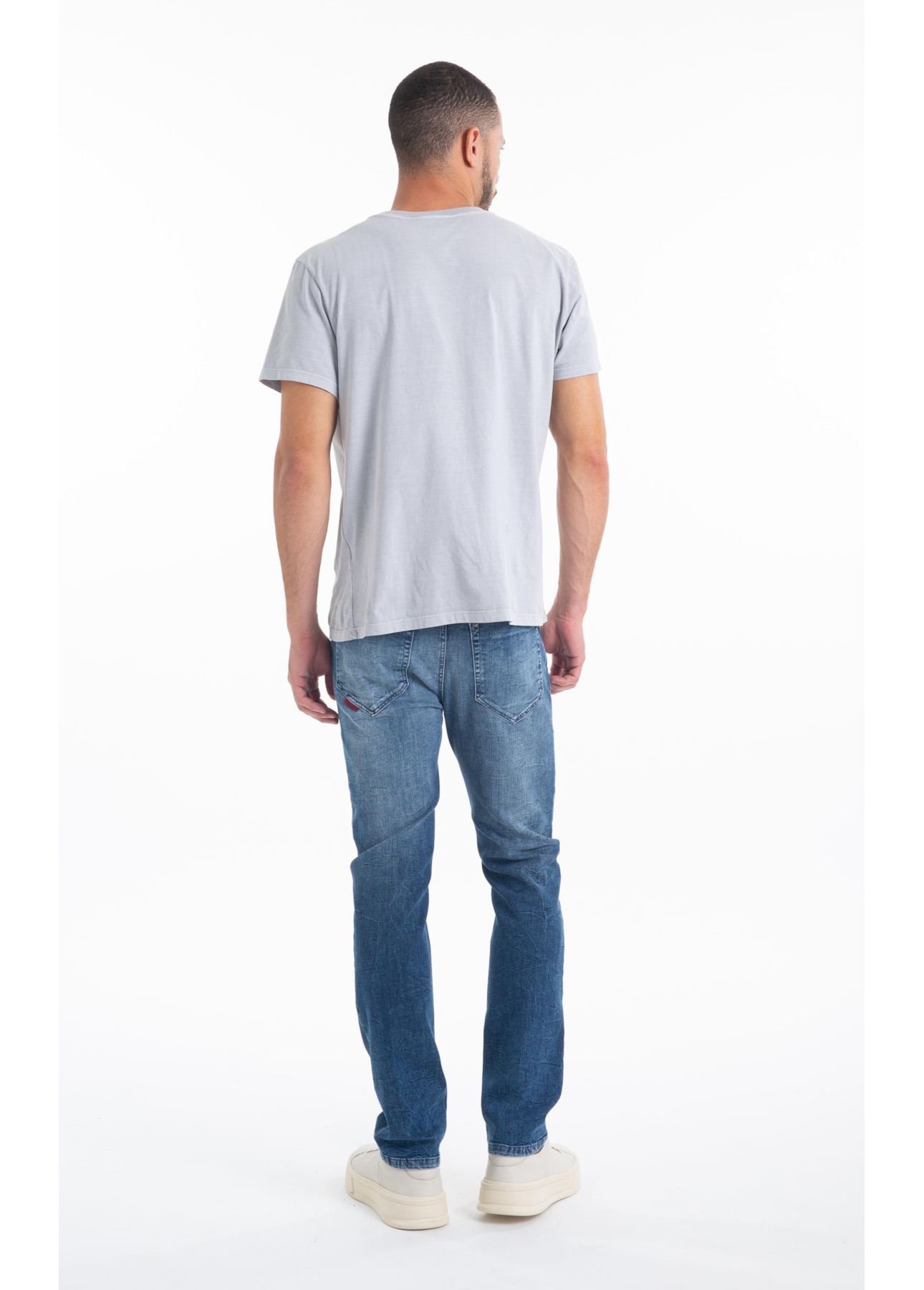 Calça Visco Indigo Elastic Slim Lav.Médio