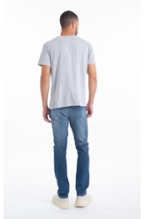 Calça Visco Indigo Elastic Slim Lav.Médio
