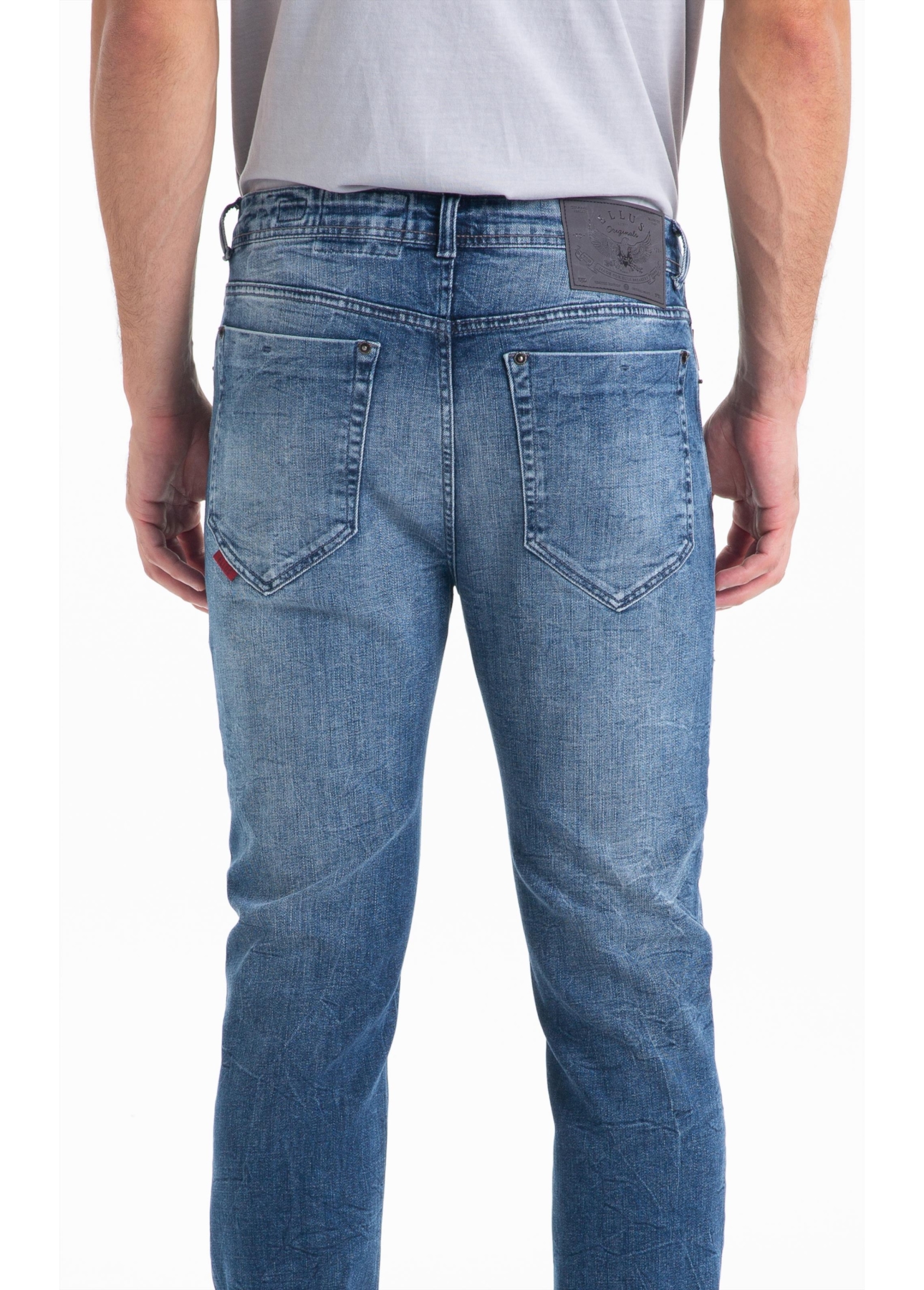 Calça Visco Indigo Elastic Slim Lav.Médio