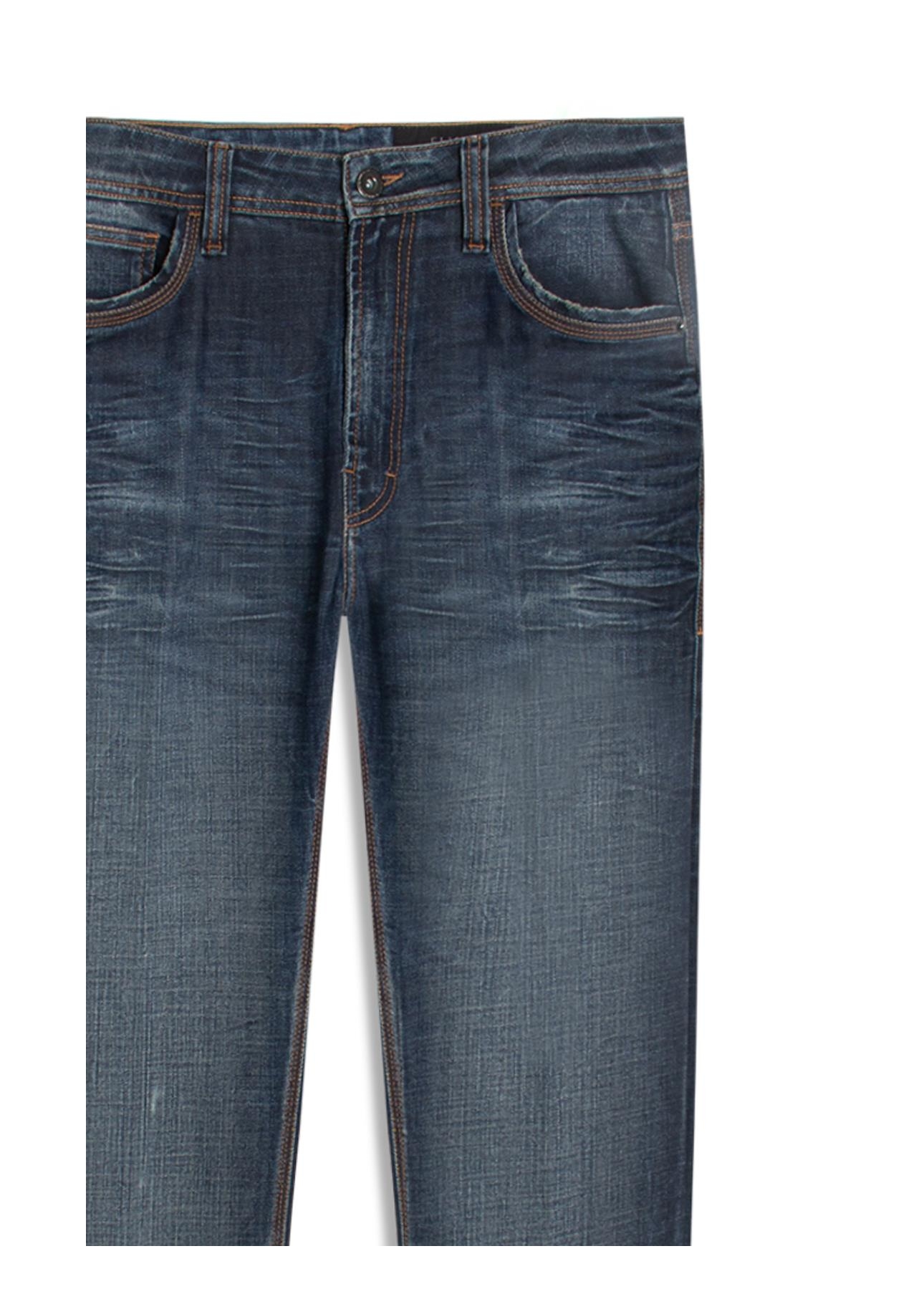 Calça Visco Indigo Slim Filigrana Lav.Escuro