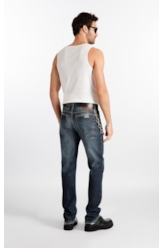 Calça Visco Indigo Slim Filigrana Lav.Escuro