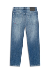 Calça Visco Indigo Trapezio Lav.Medio C/ Sky e Rede