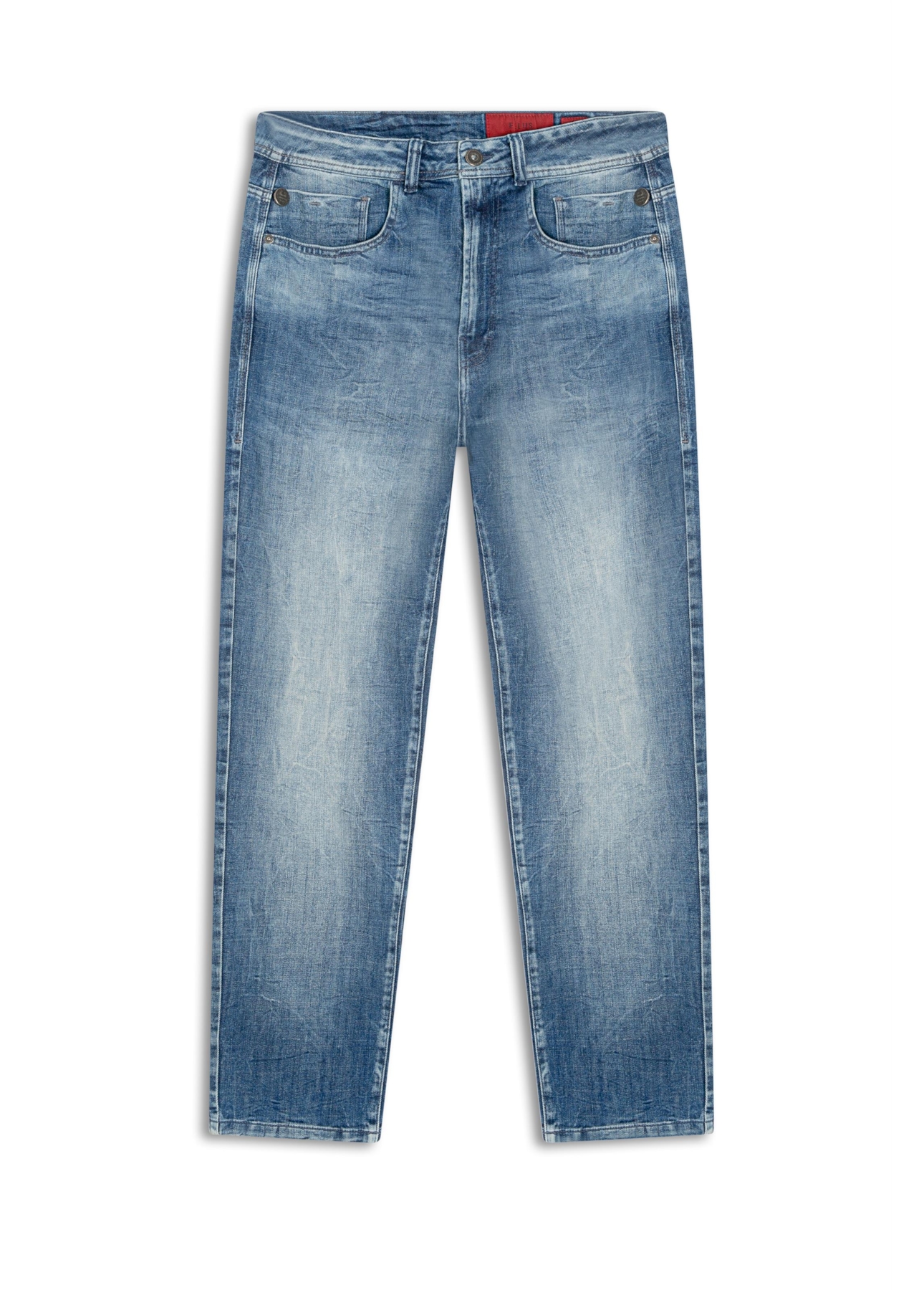Calça Visco Indigo Trapezio Lav.Medio C/ Sky e Rede