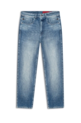 Calça Visco Indigo Trapezio Lav.Medio C/ Sky e Rede