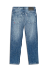 Calça Visco Indigo Trapezio Lav.Medio C/ Sky e Rede